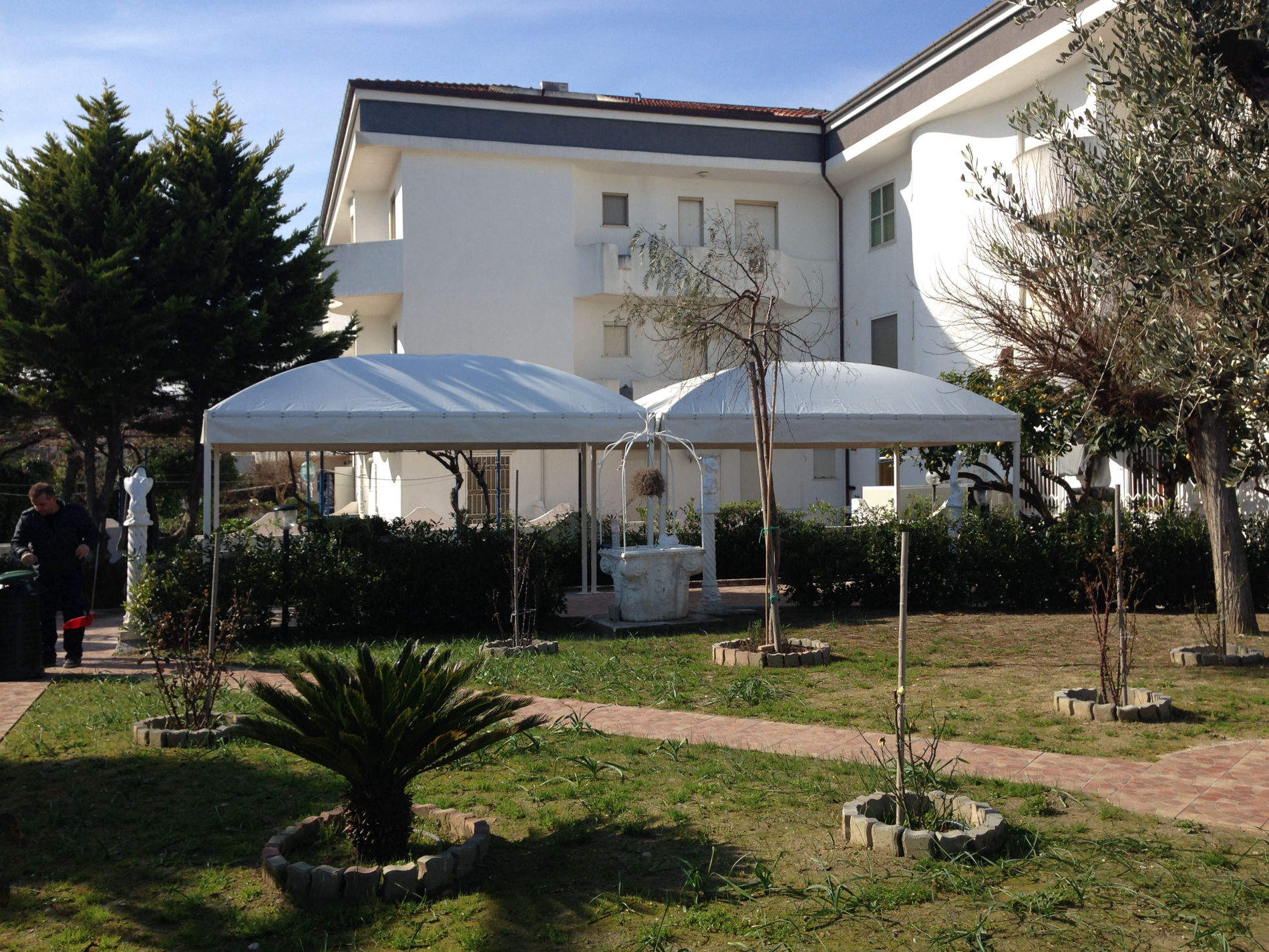 gazebo a cupola accoppiati