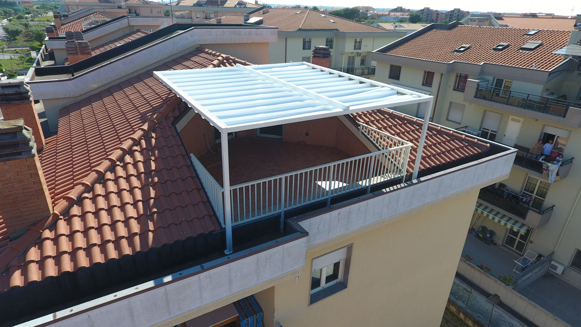 gazebo a falde manuale