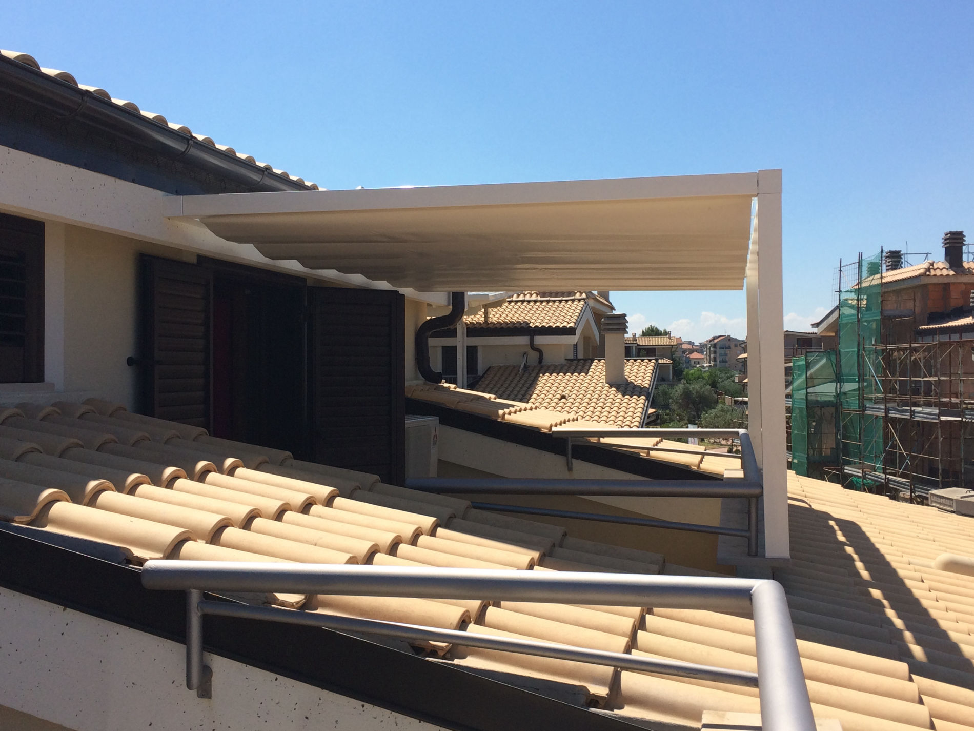 gazebo a falde manuale